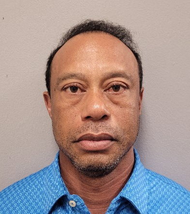 Tiger Woods mugshot from jail on Friday