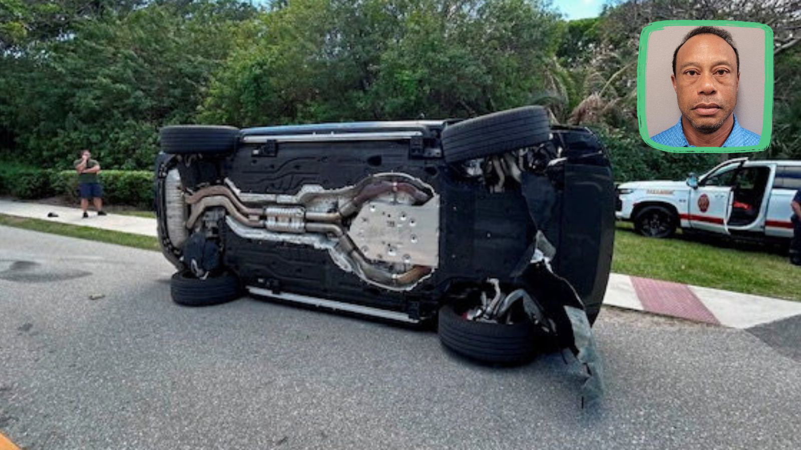 NBC apologised after showing the wrong footage from Tiger Woods' latest car crash