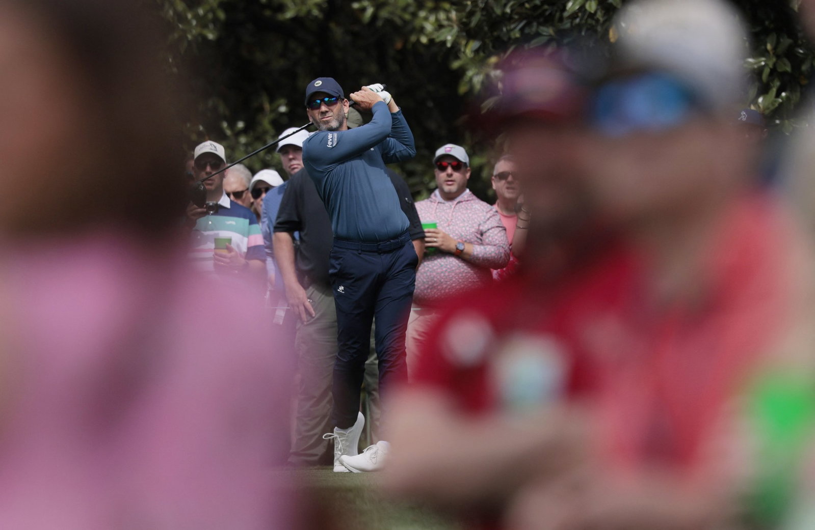 Sergio Garcia during practice at 2026 Masters