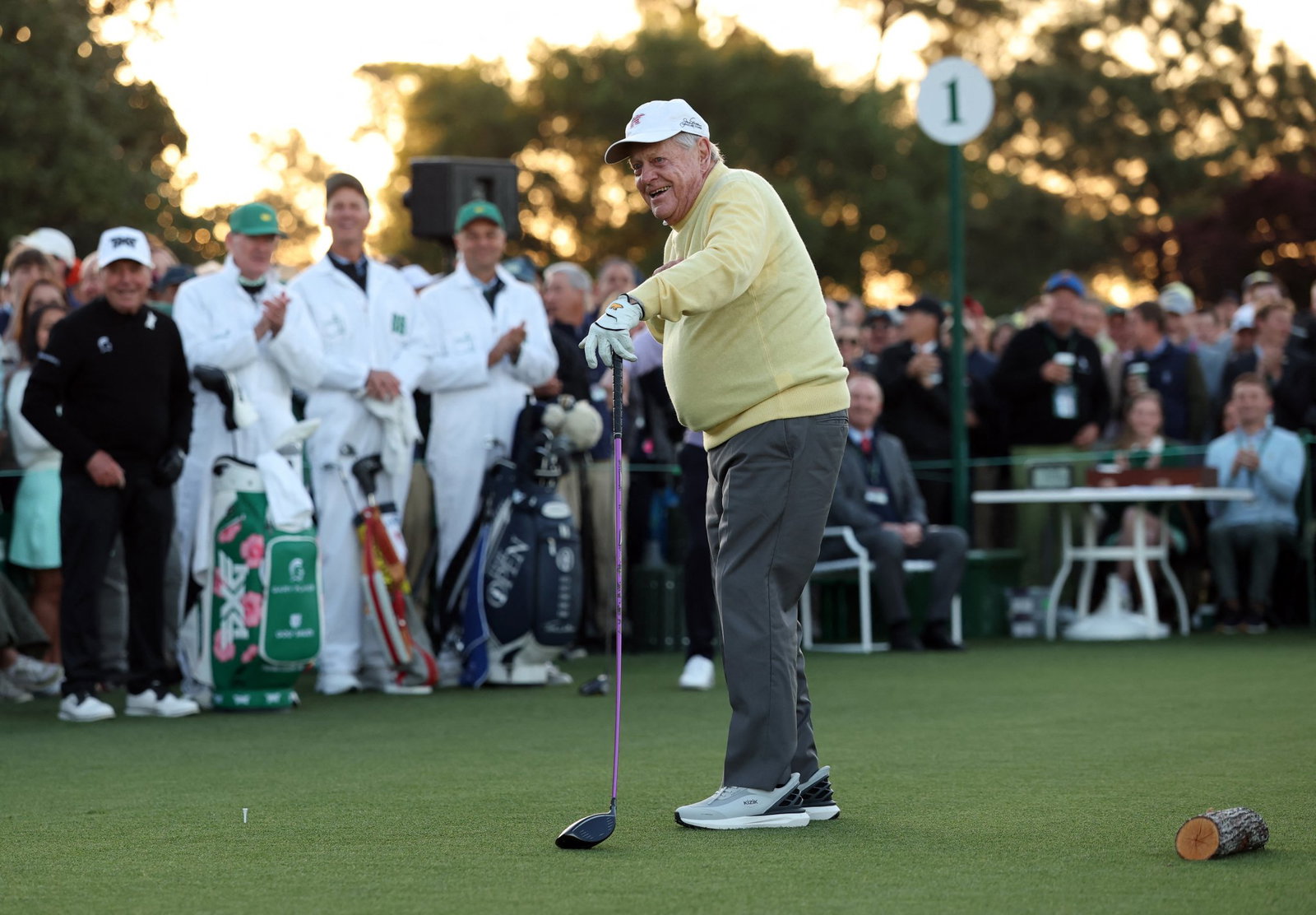 Nicklaus laughed off his tee shot