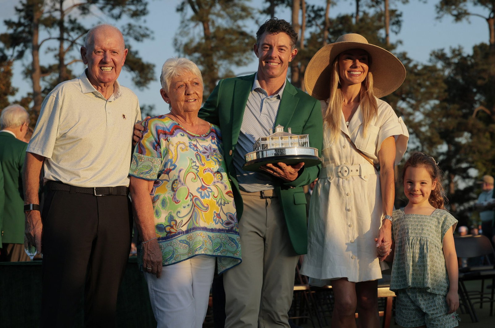 McIlroy celebrates with his family