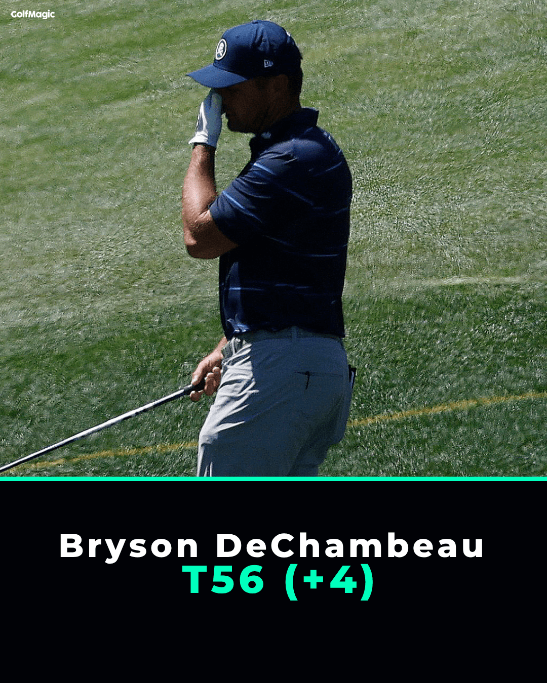 Bryson DeChambeau also struggled in R1