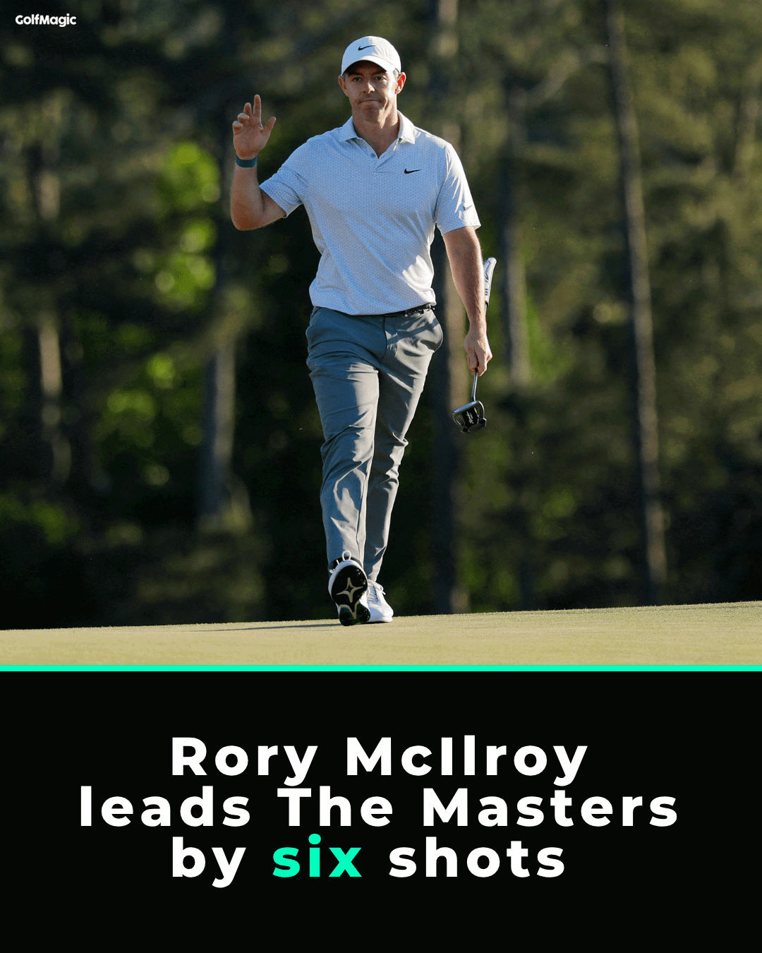 McIlroy has the biggest ever 36-hole lead at Augusta