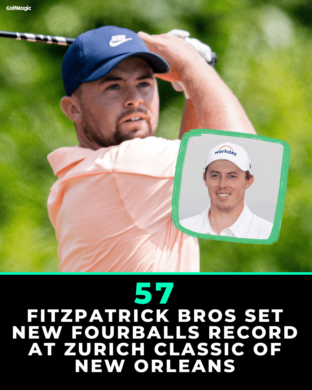Fitzpatrick brothers fired a record 57 on Saturday