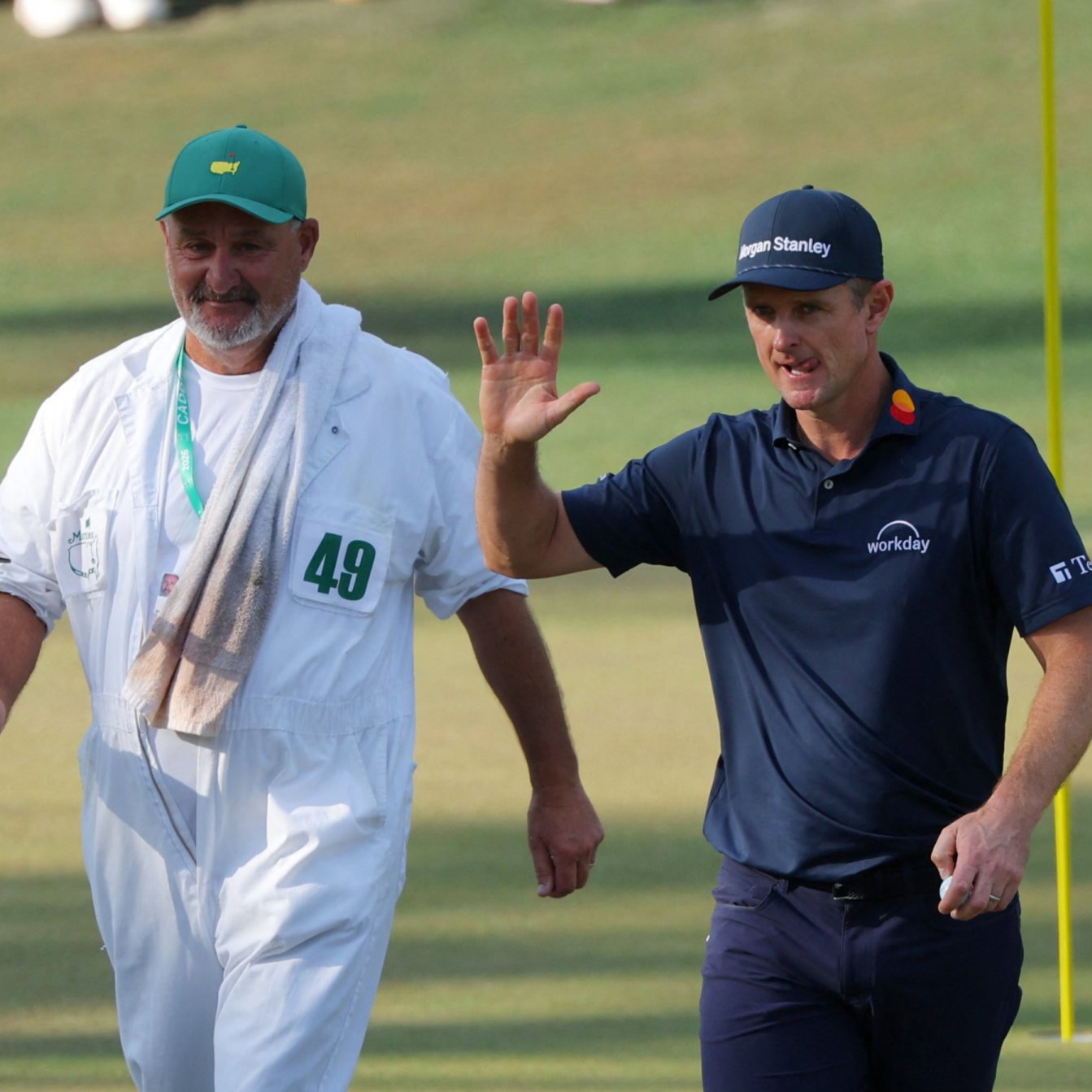 Mark 'Fooch' Fulcher with Justin Rose