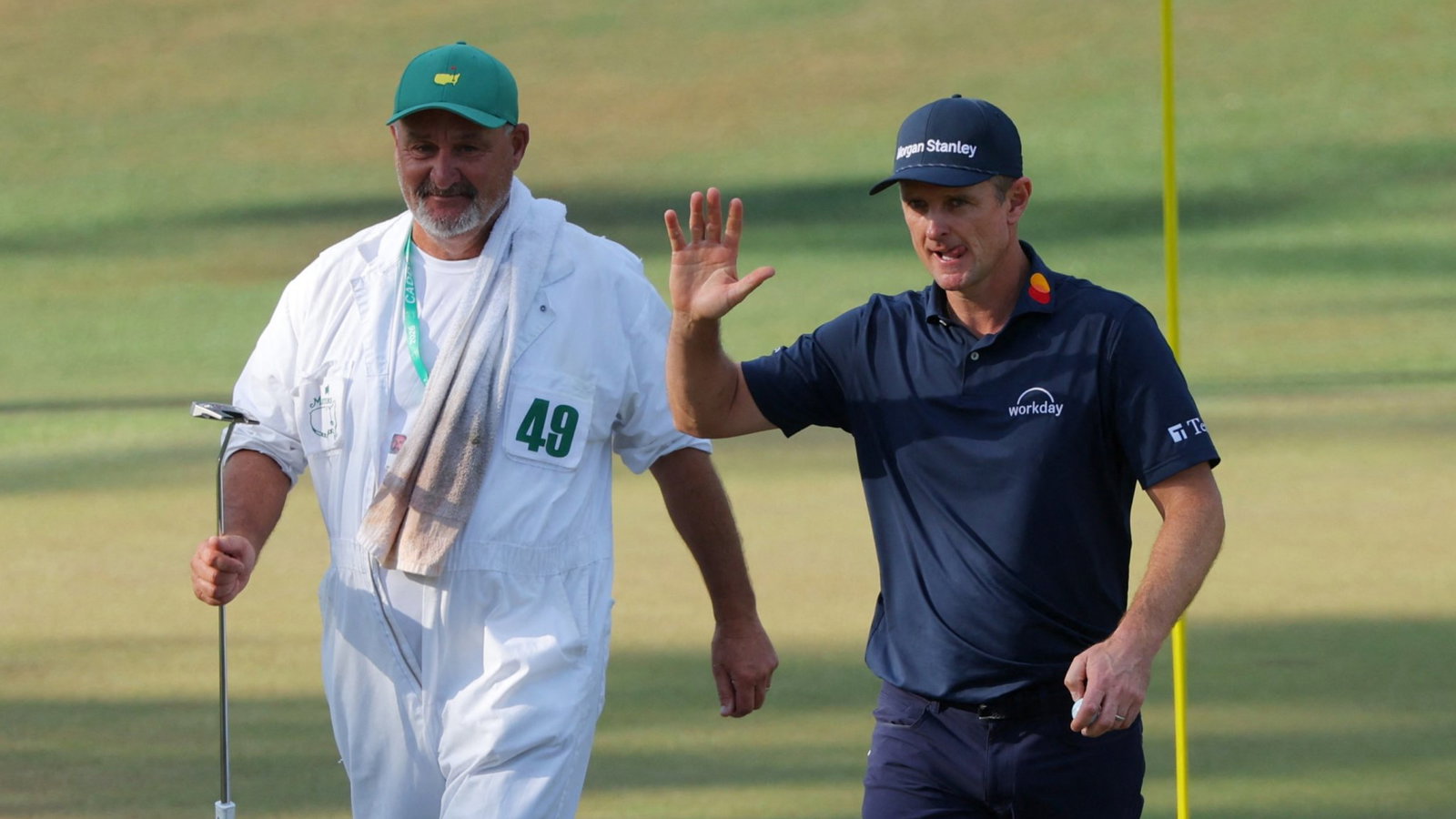 Mark 'Fooch' Fulcher with Justin Rose