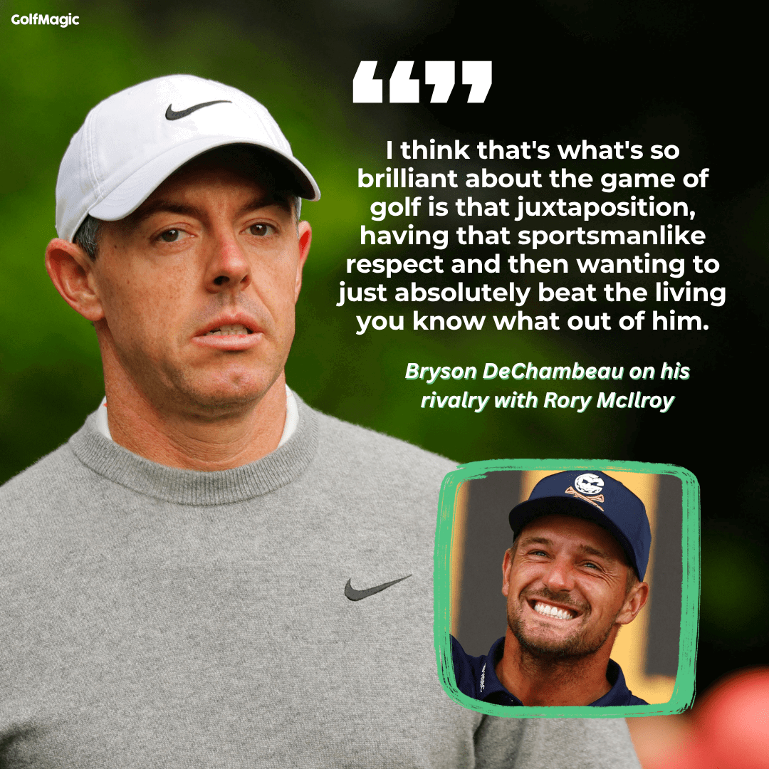 DeChambeau on his rivalry with McIlroy