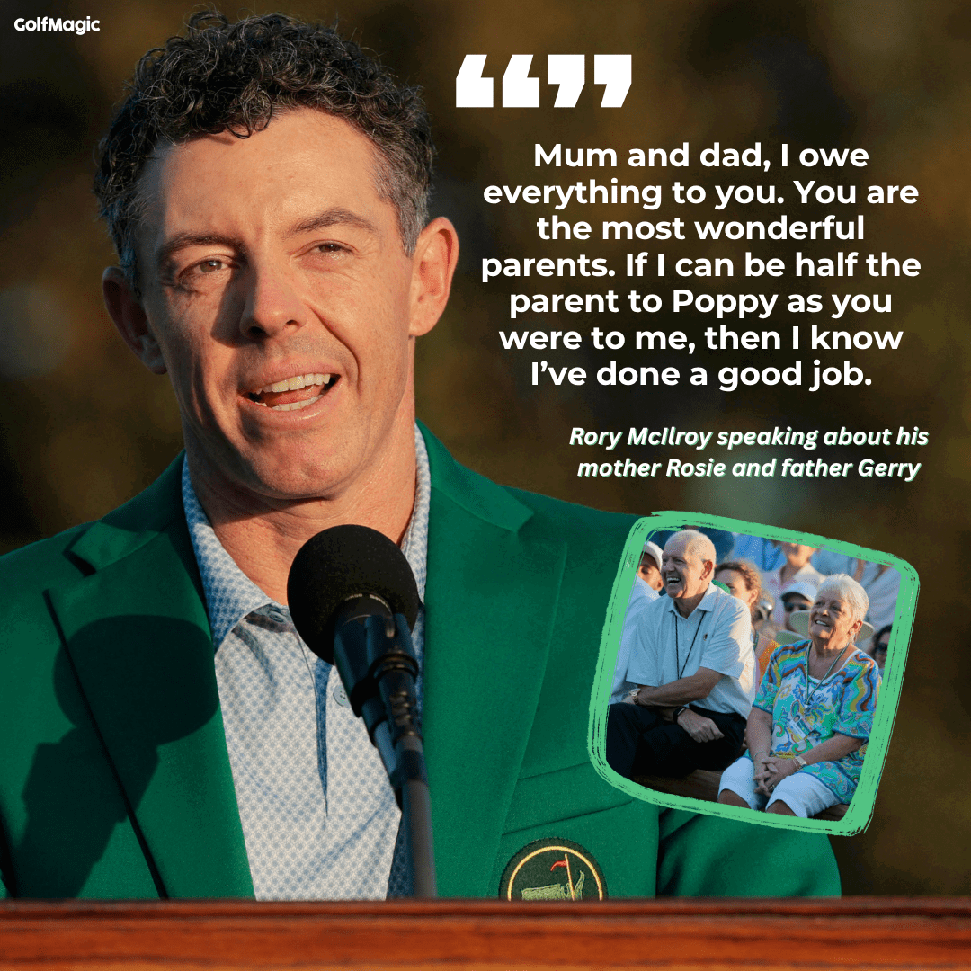 McIlroy's comments about his parents influence