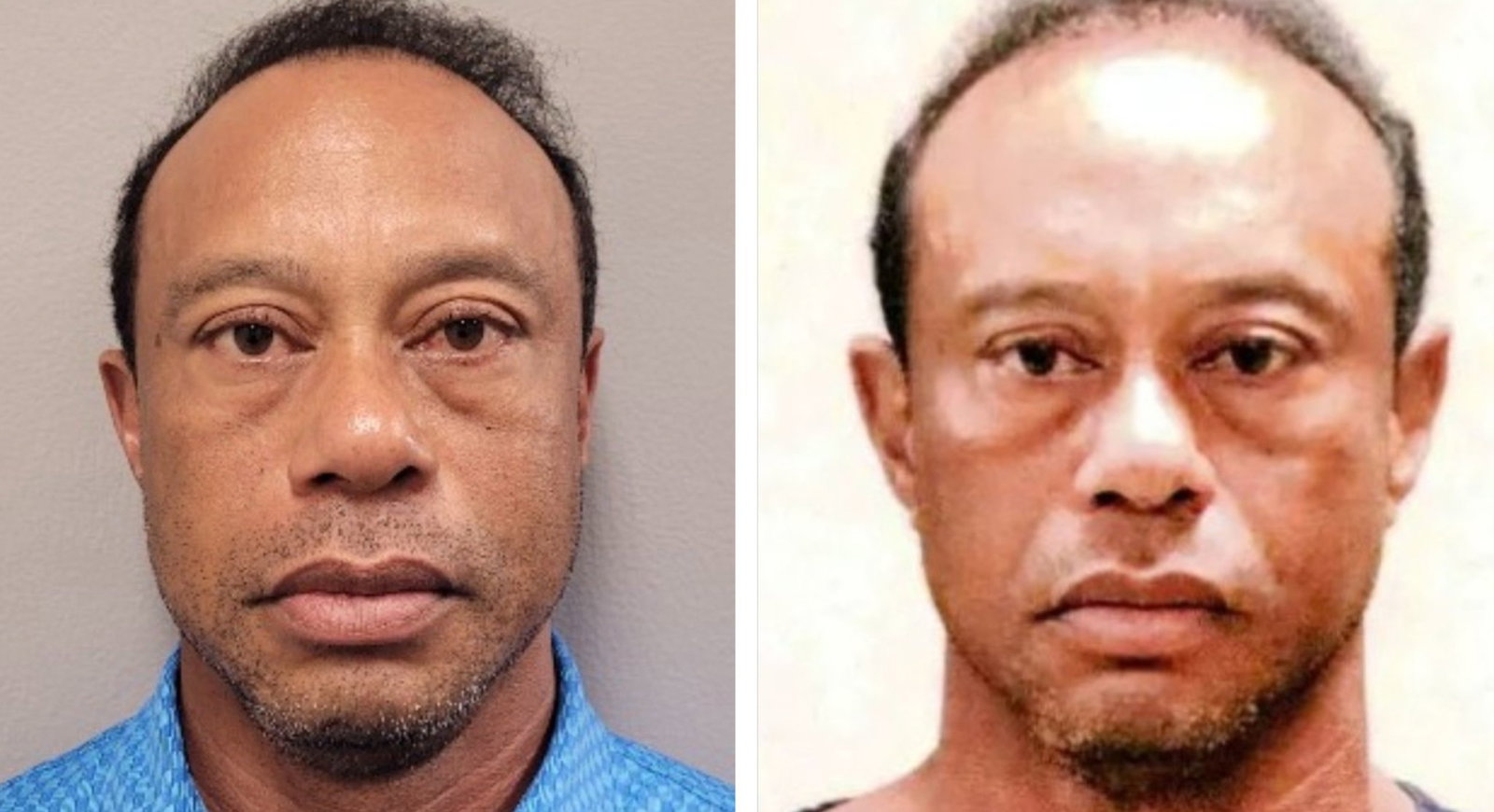 Tiger Woods' mugshots after DUI arrest