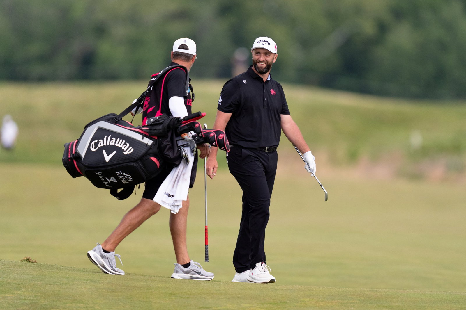 Rahm reacts to his albatross 