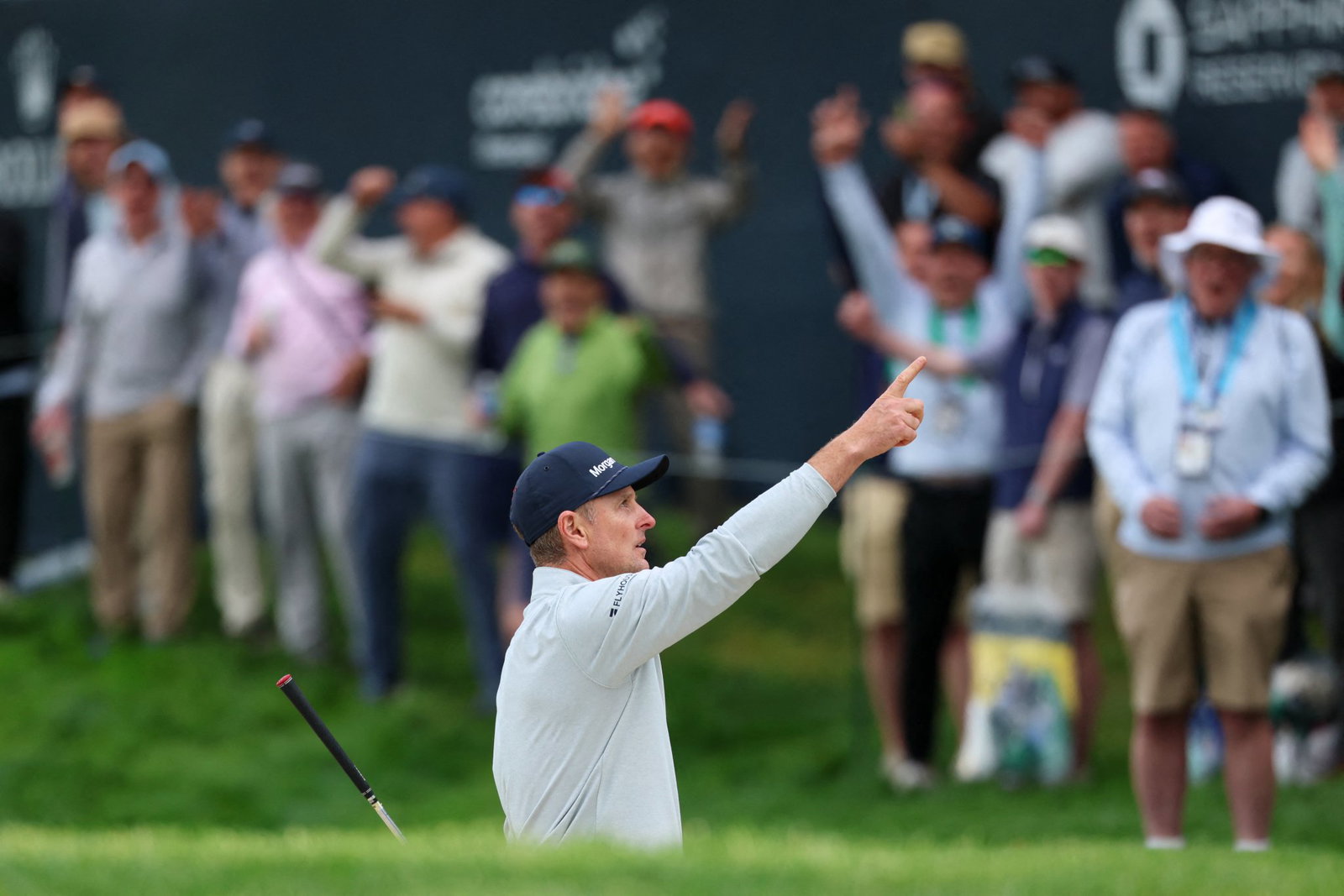 Justin Rose in first round action at the PGA