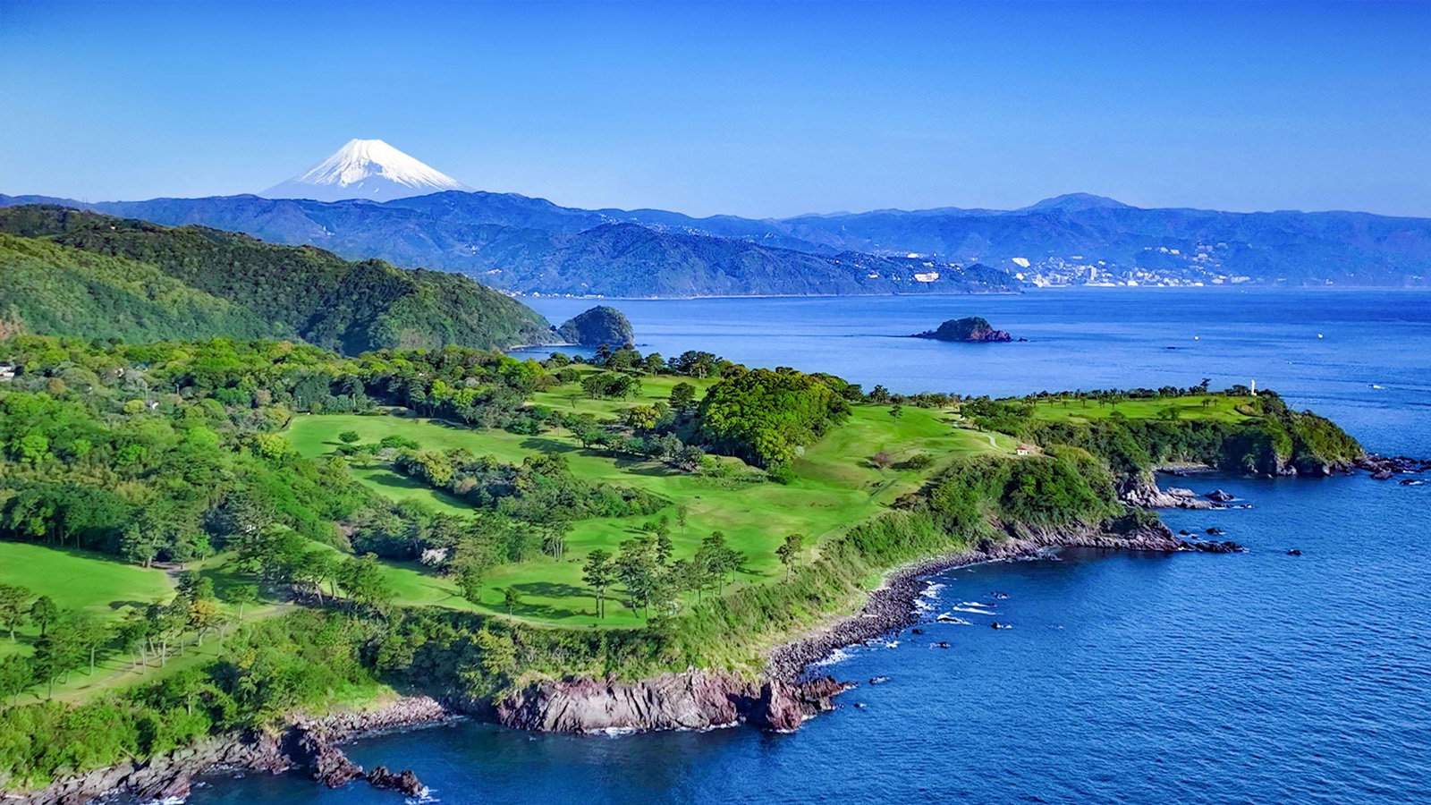 Kawana Hotel's Fuji course, the latest addition to Toptracer's virtual course line-up. Courtesy Kawana Hotel