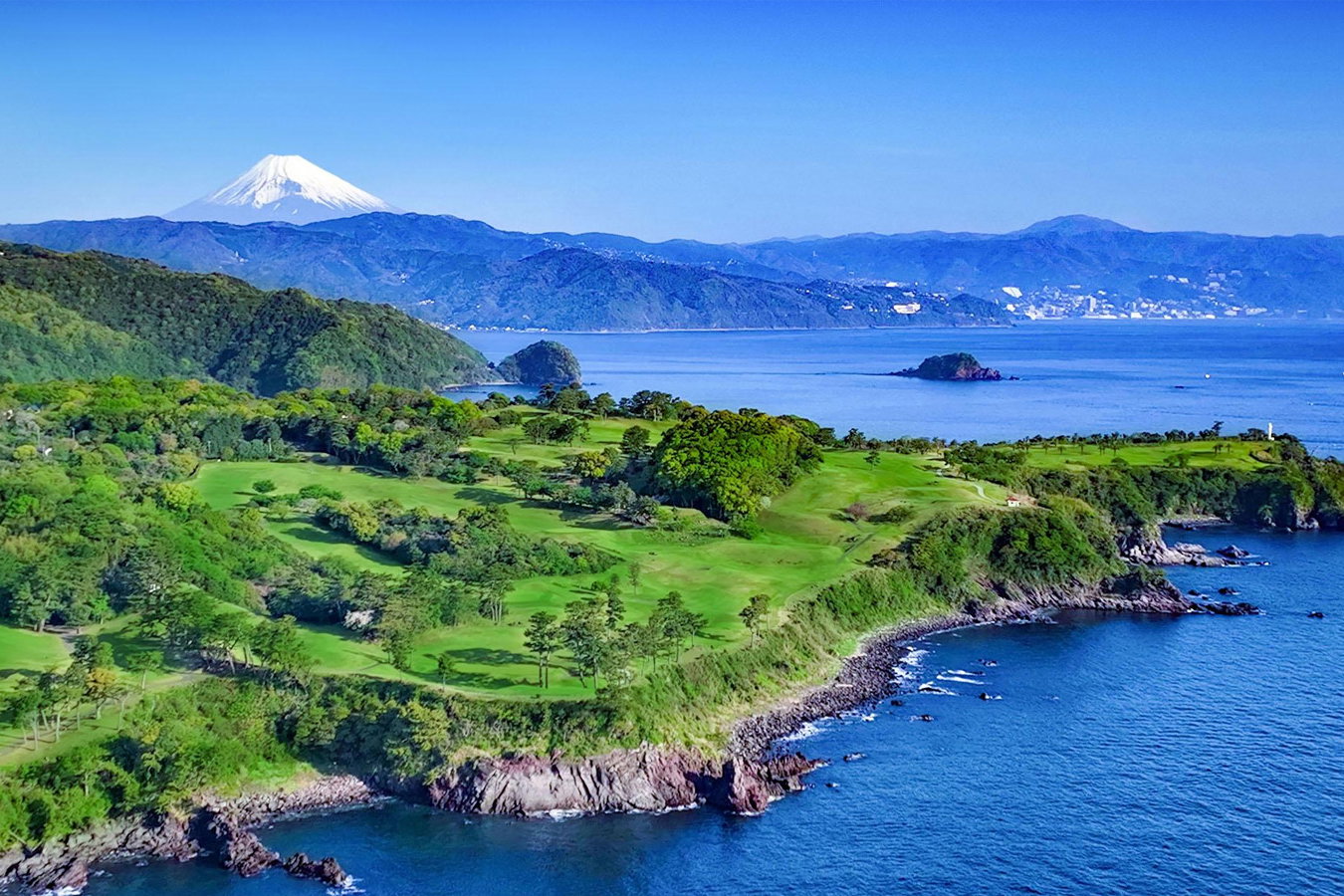 Kawana Hotel's Fuji course, the latest addition to Toptracer's virtual course line-up. Courtesy Kawana Hotel