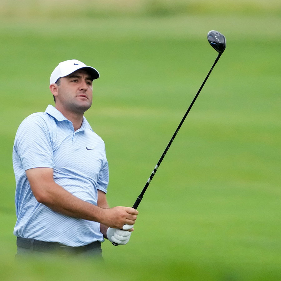 Scottie Scheffler in play at The CJ CUP Byron Nelson. Image: Reuters
