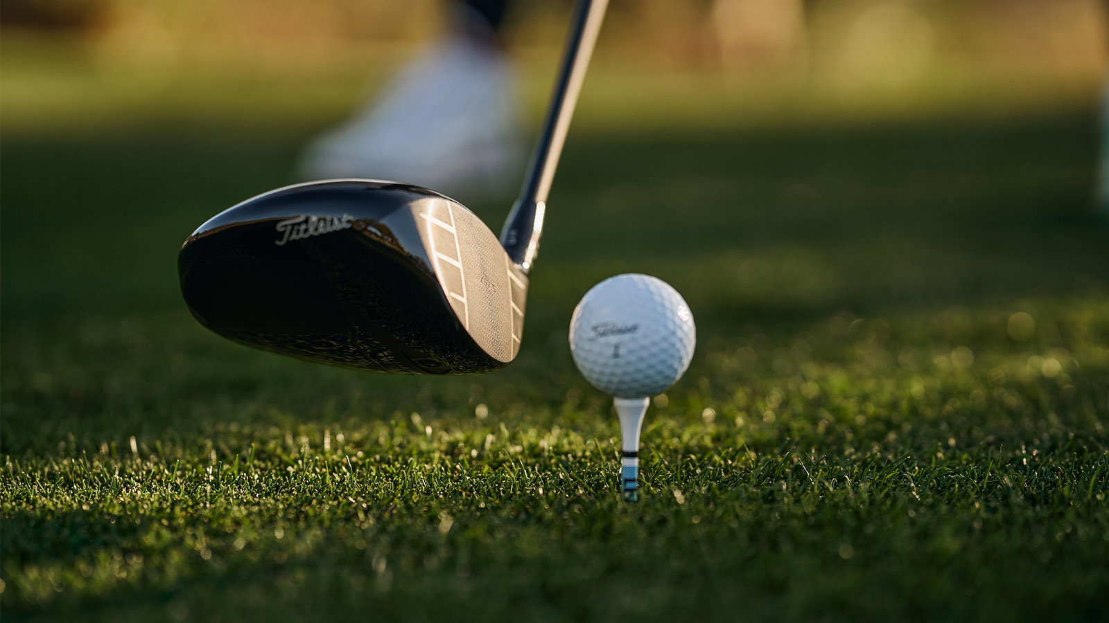 The Titleist GTS3's high contrast face design. Image: Courtesy Titleist