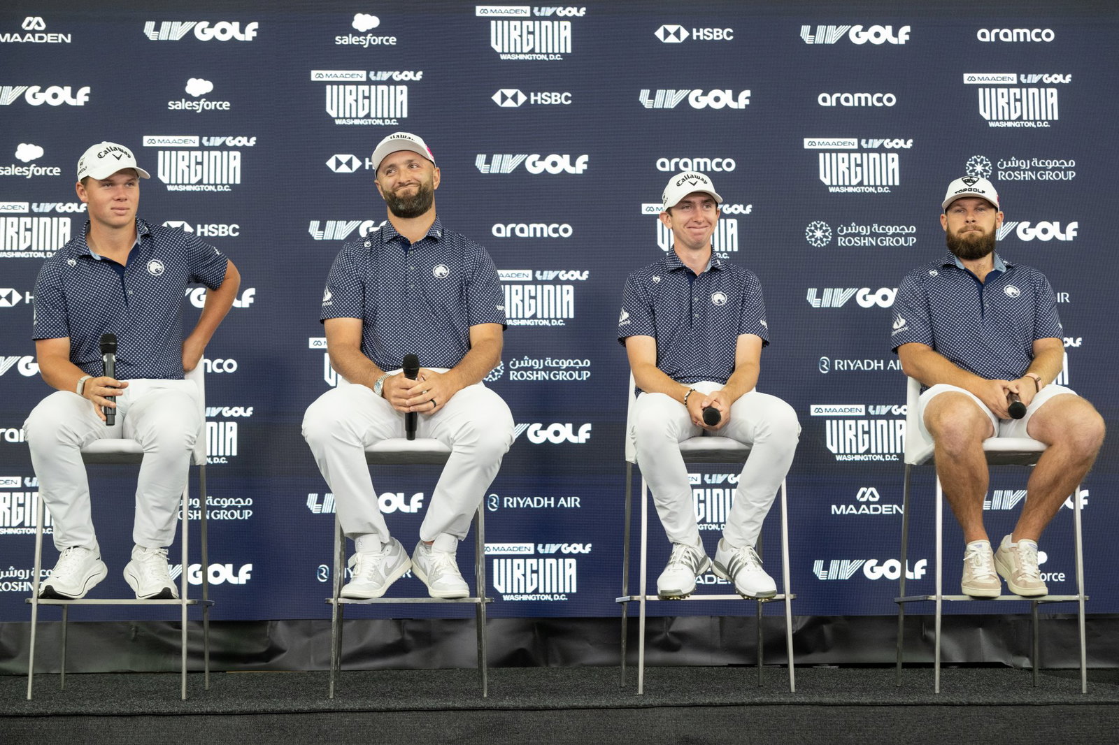 Jon Rahm with his LIV Golf team