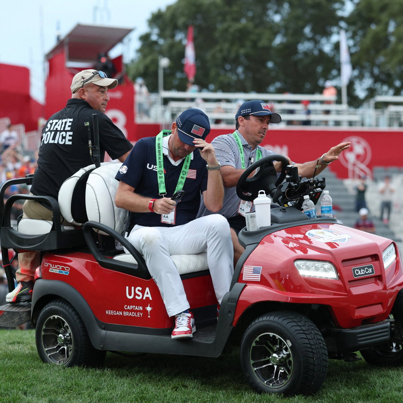 Keegan Bradley at the 2025 Ryder Cup