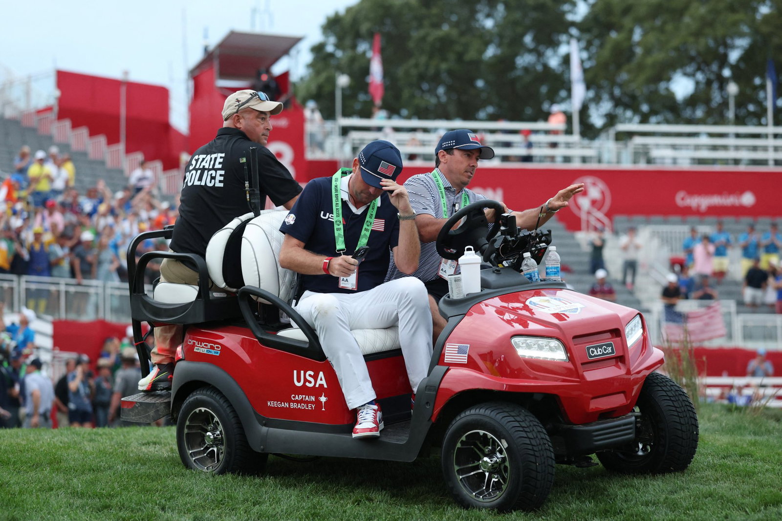 Keegan Bradley at the 2025 Ryder Cup