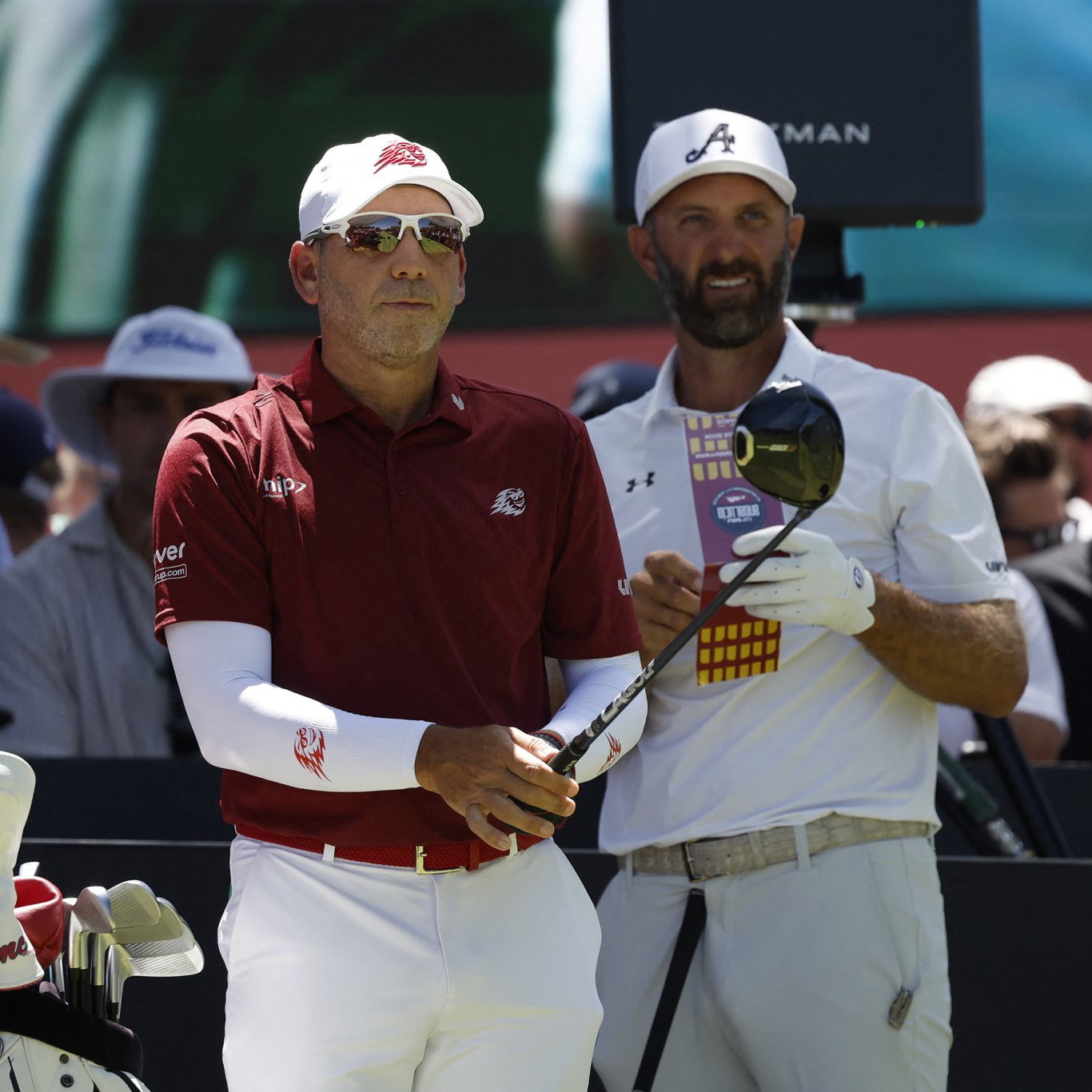 Sergio Garcia and Dustin Johnson at LIV Golf Andalucia