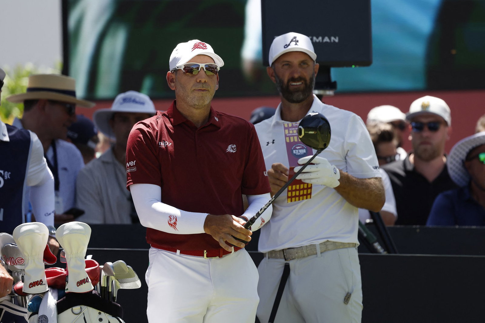 Sergio Garcia and Dustin Johnson at LIV Golf Andalucia
