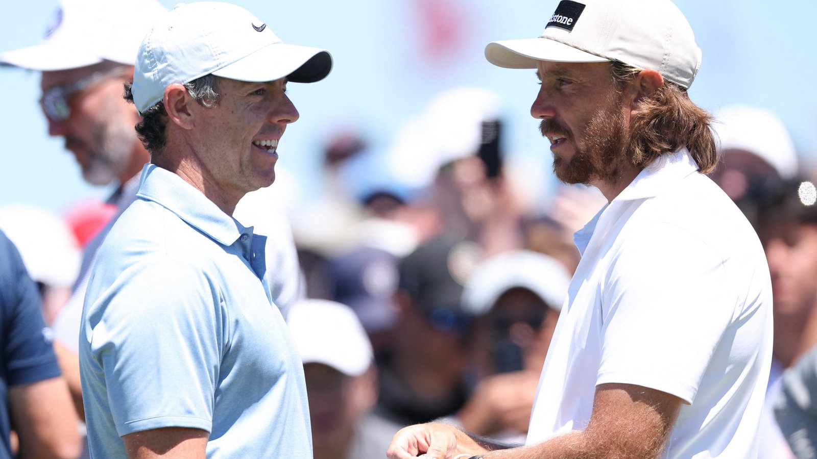 Rory McIlroy and Tommy Fleetwood on Tuesday ahead of the U.S. Open