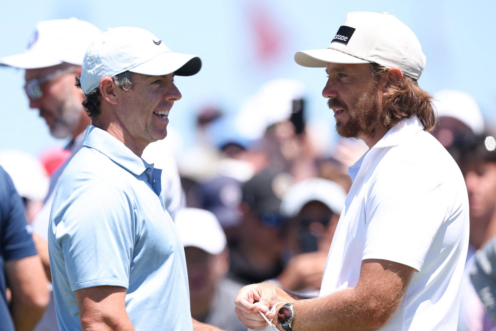 Rory McIlroy and Tommy Fleetwood on Tuesday ahead of the U.S. Open