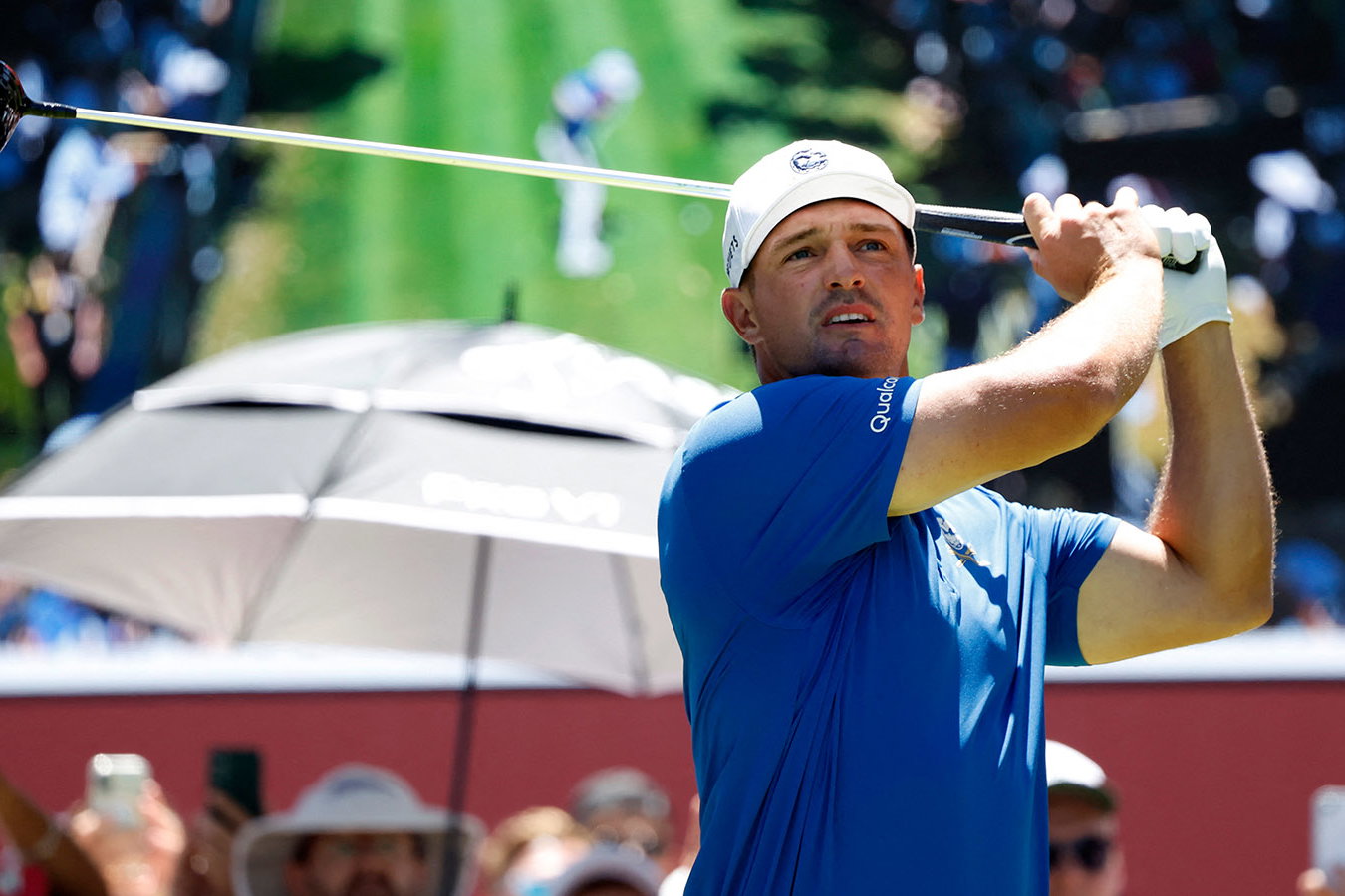 Bryson DeChambeau in action at LIV Golf Andalucia. Image: Reuters