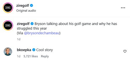 Brooks Koepka's cheeky dig towards Bryson DeChambeau