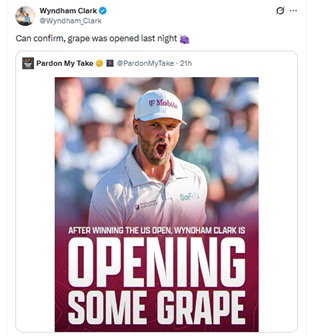 Clark has taken to social media