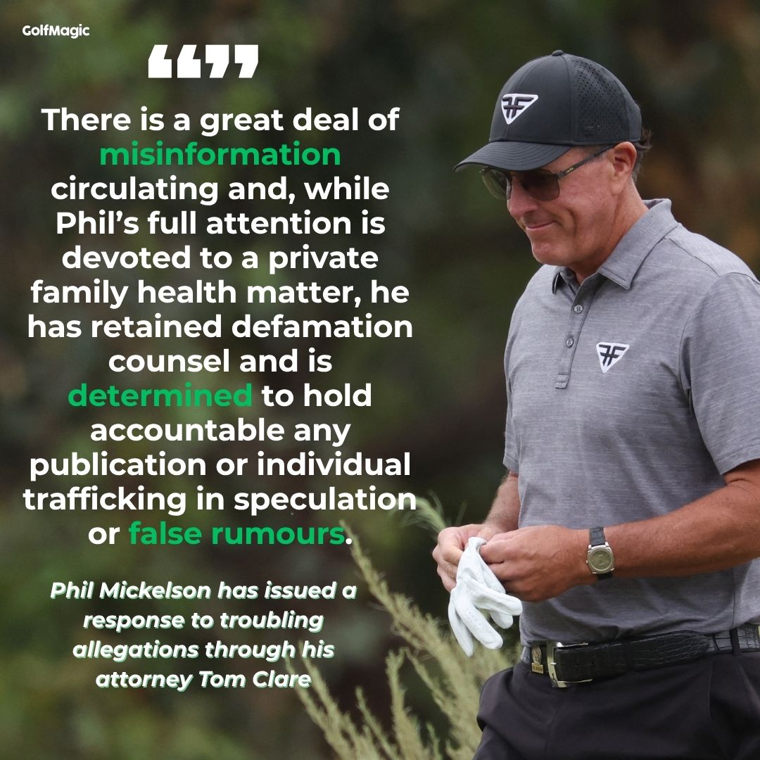 Phil Mickelson is no longer a member of The Farms