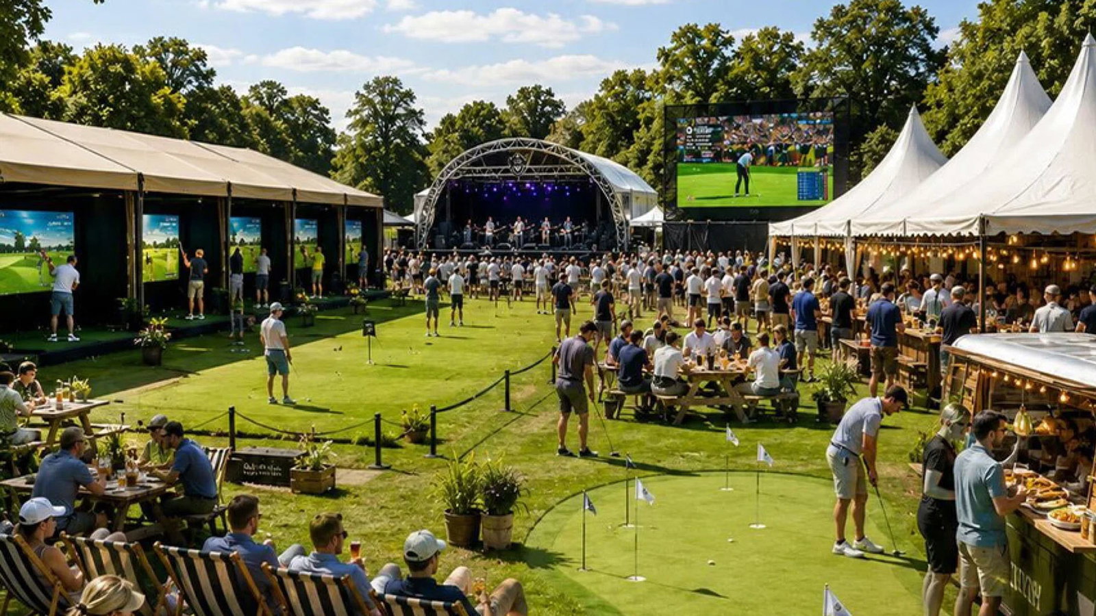 The Major Golf Festival will form the biggest fan activation site in Birkdale this Open week. Courtesy Scottsdale Golf