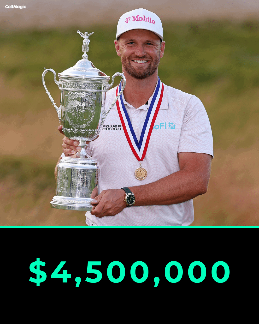 Clark banked a record U.S.Open prize