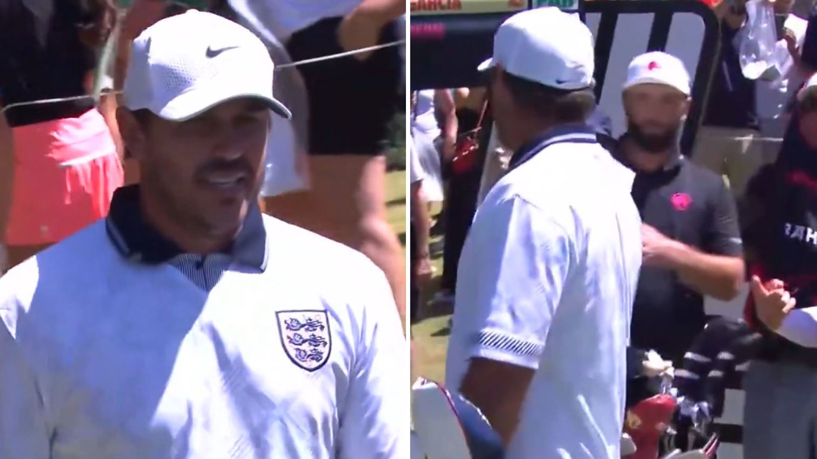 Koepka wore an England shirt in 2024