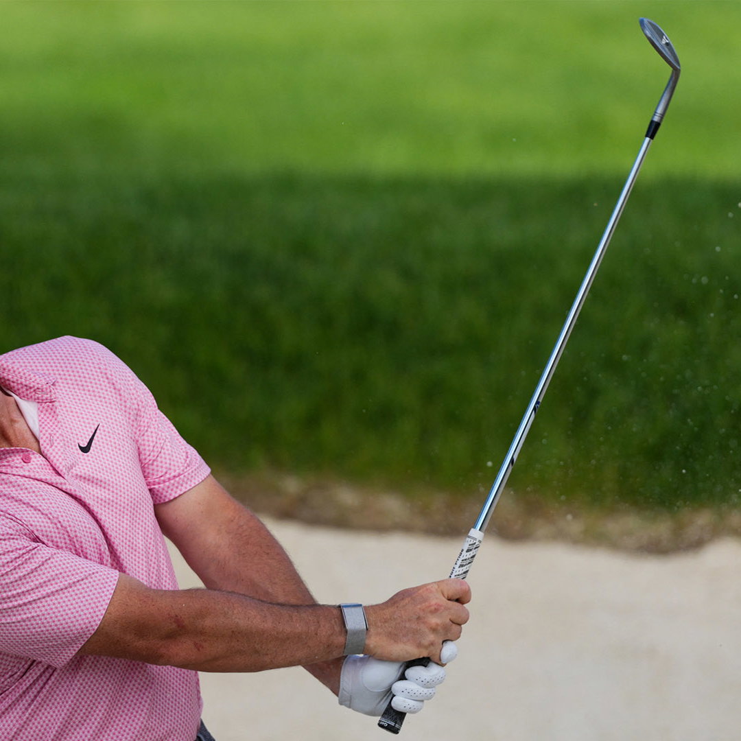 Rory McIlroy plays a wedge shot at The Memorial Tournament. Image: Reuters