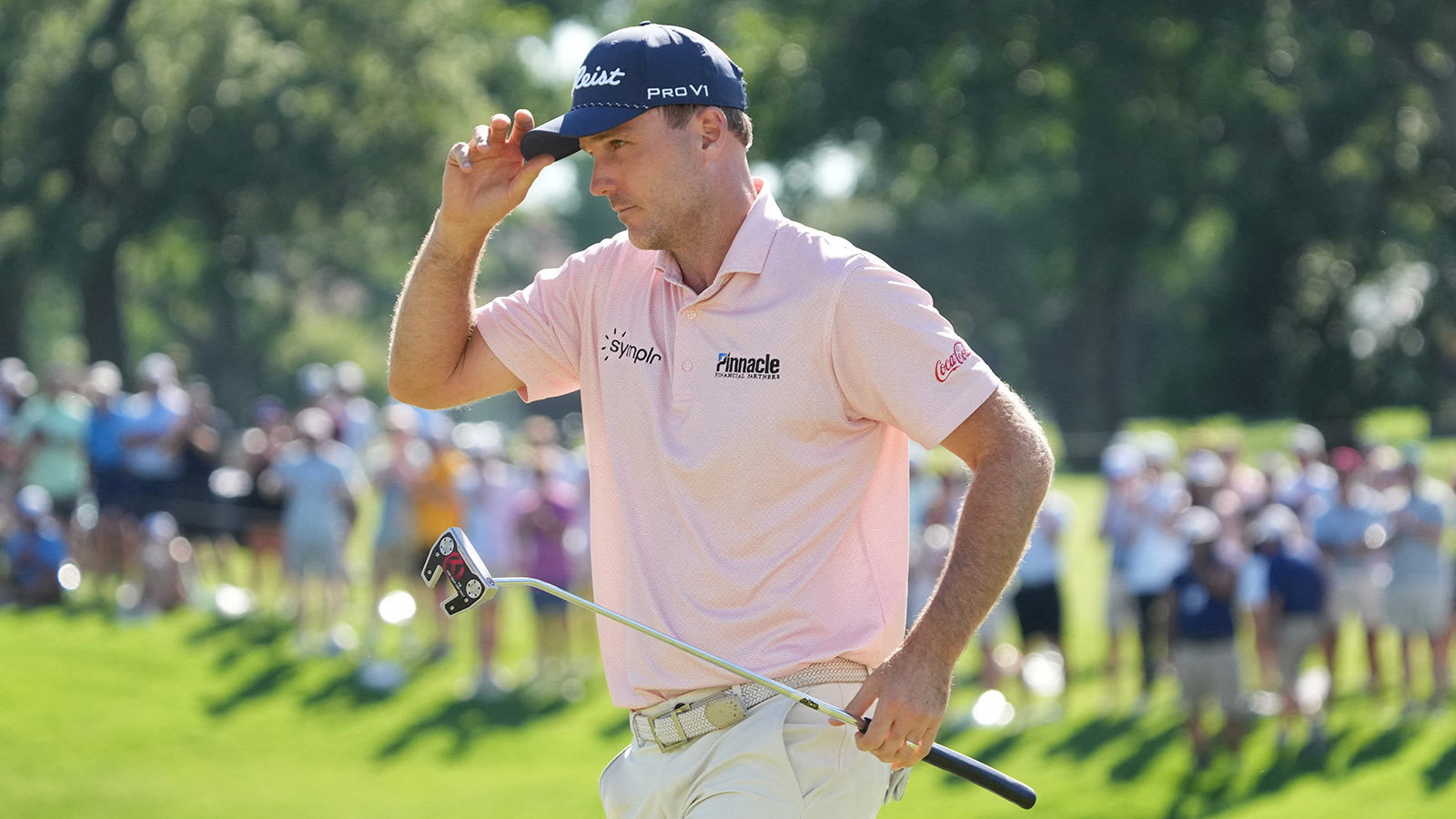 Russell Henley celebrates his win at the 2026 Charles Schwab Challenge. Image: Reuters