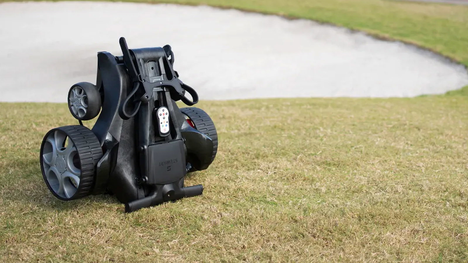The Q-Follow folds up into a surprisingly compact package. Courtesy Stewart Golf