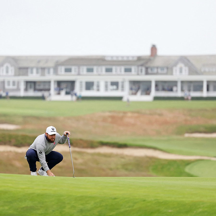 Tyrrell Hatton in action during round 1 of the U.S. Open. Image: Reuters