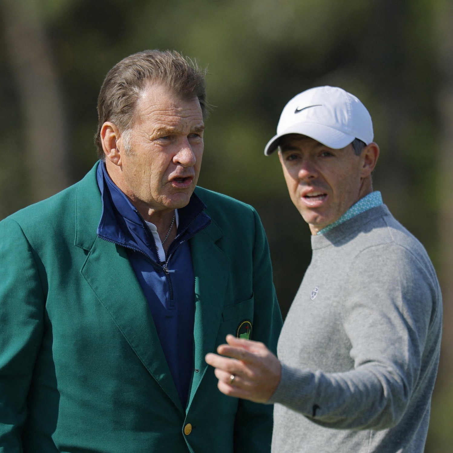 Rory McIlroy and Sir Nick Faldo