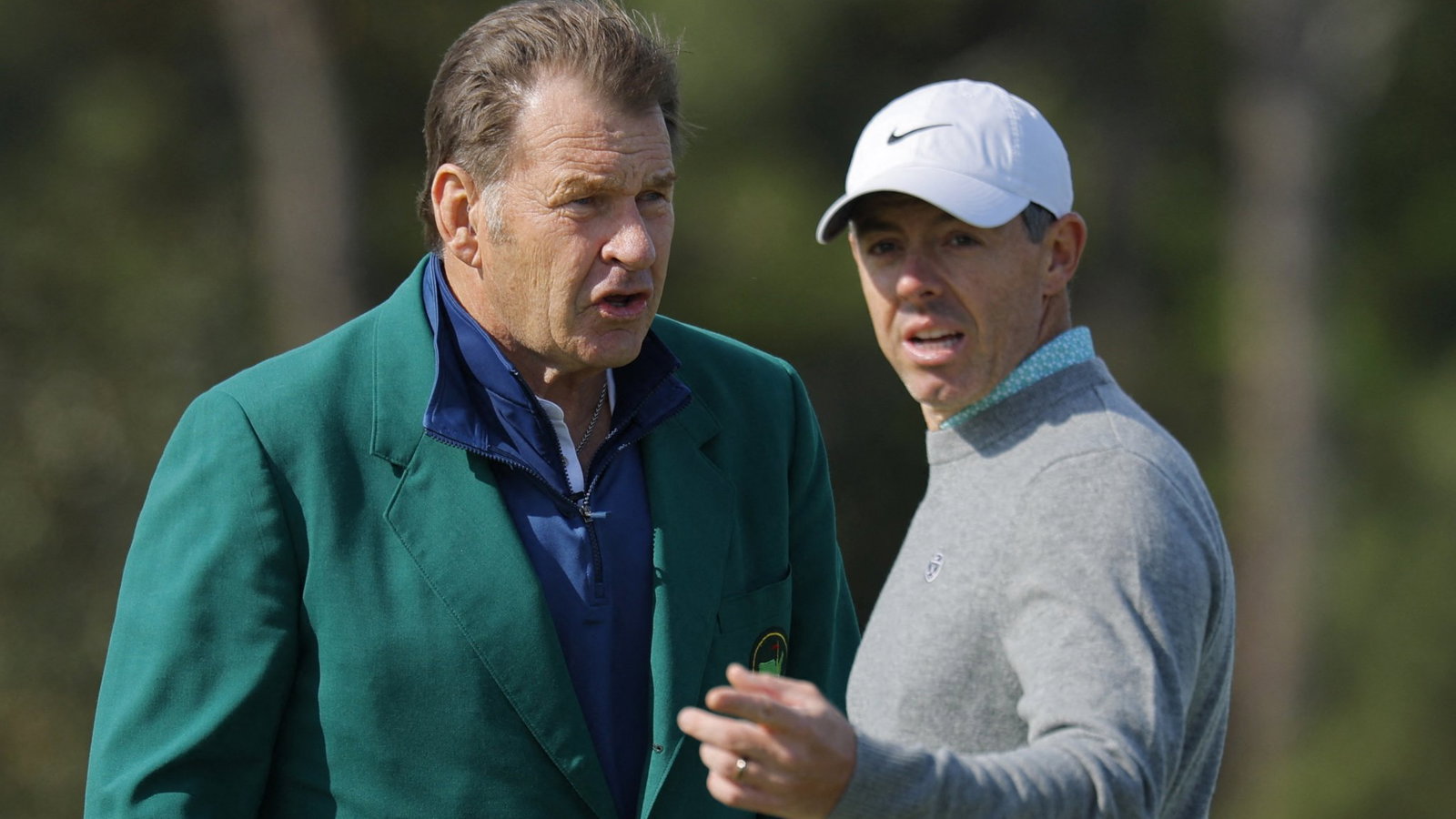Rory McIlroy and Sir Nick Faldo