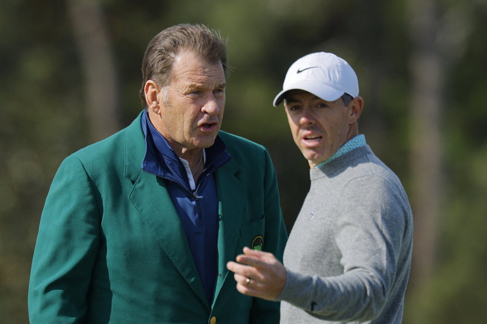Rory McIlroy and Sir Nick Faldo