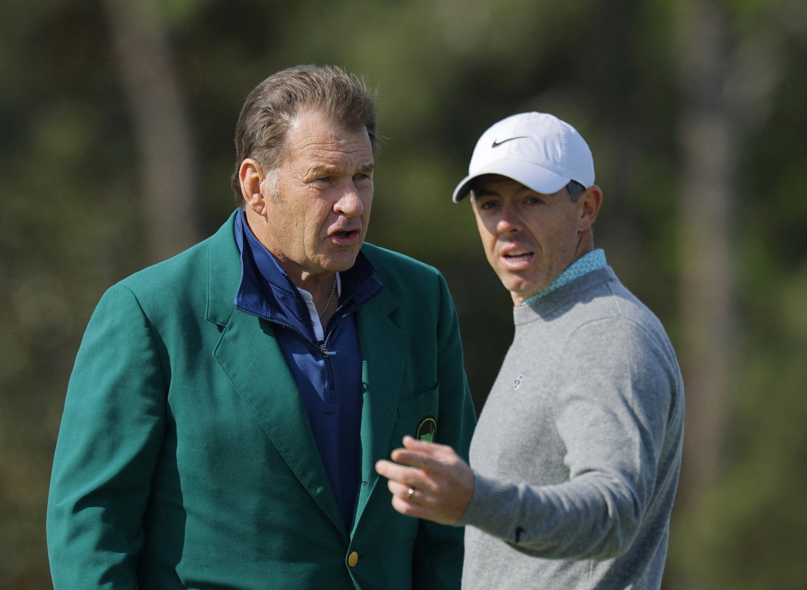 Sir Nick Faldo and Rory McIlroy 