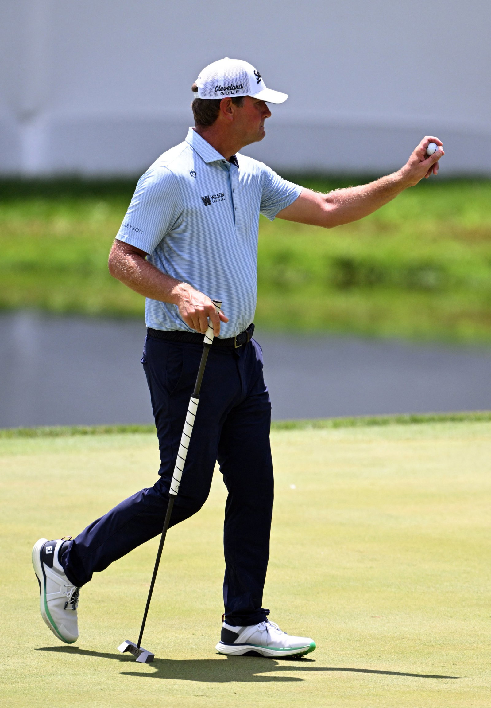 Lucas Glover staged a mini protest during the 3M Open