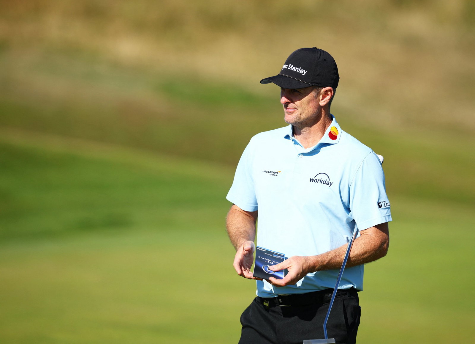 Justin Rose during practice at Royal Birkdale