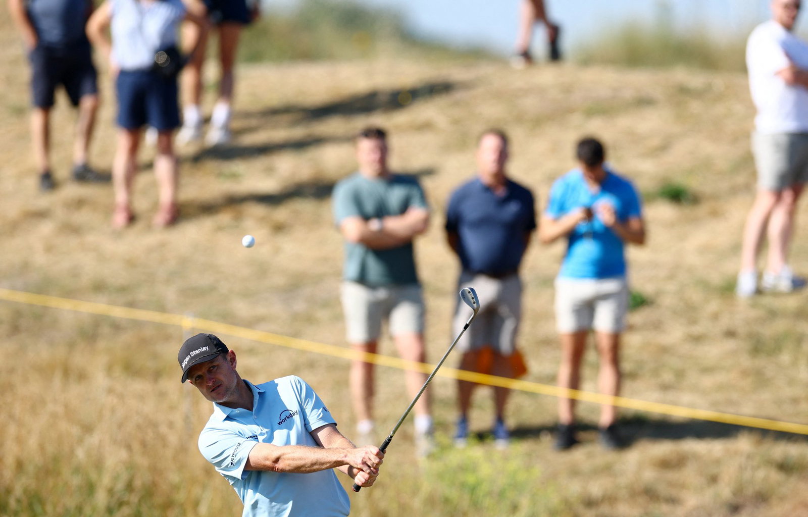 Justin Rose joked he would've preferred a later tee time to avoid a late night watching England face Argentina