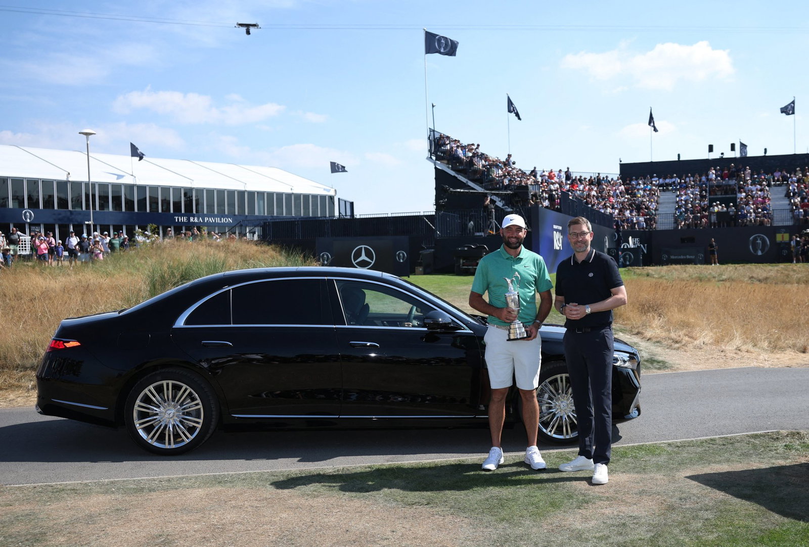 Scottie Scheffler returns the Claret Jug ahead of the 154th Open