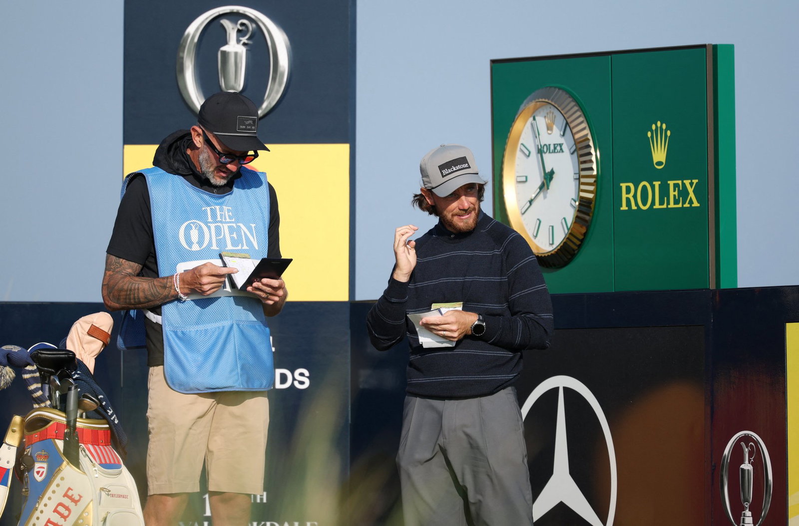 Tommy Fleetwood and his caddie Ian Finnis