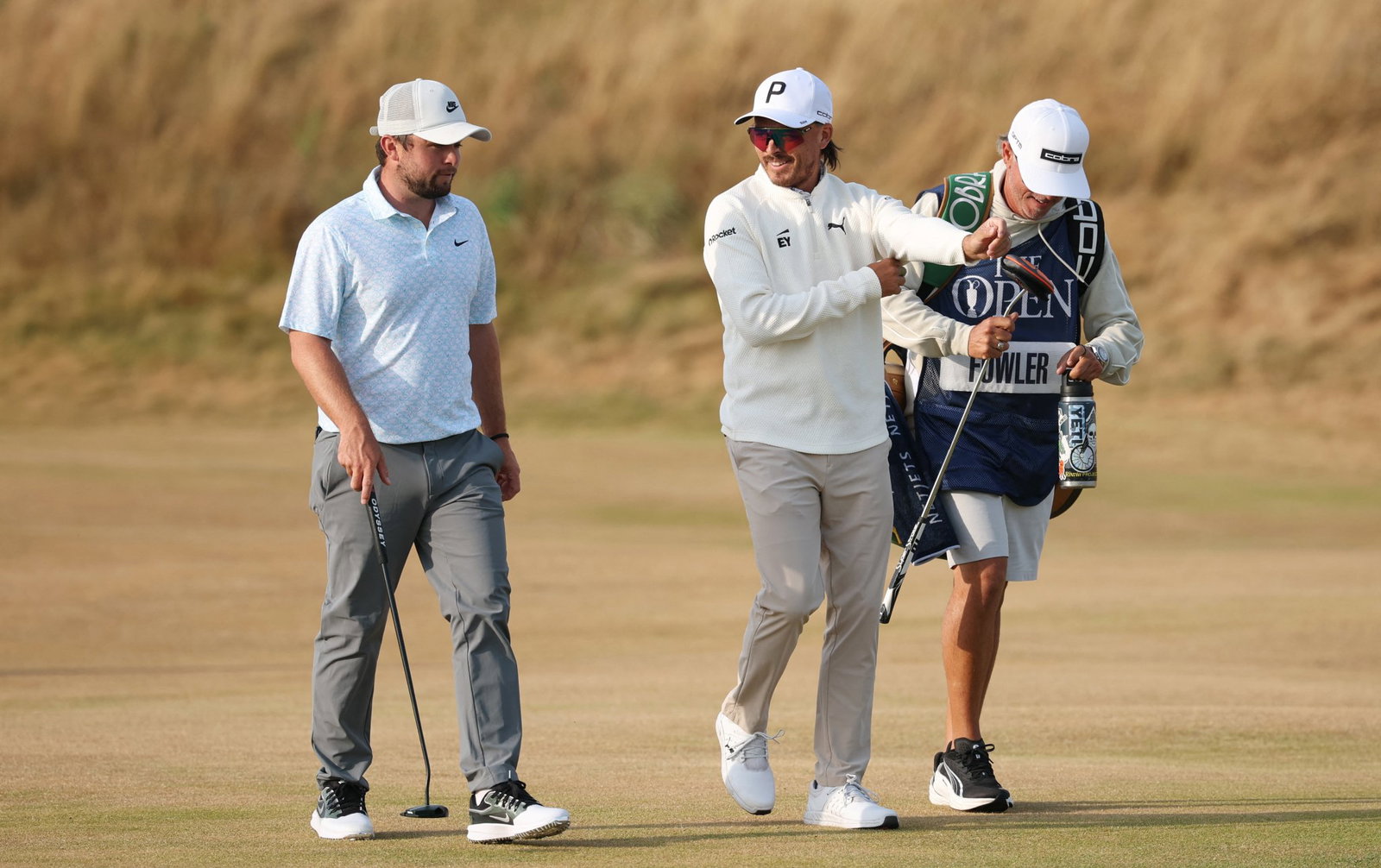 Alex Fitzpatrick and Rickie Fowler in round one