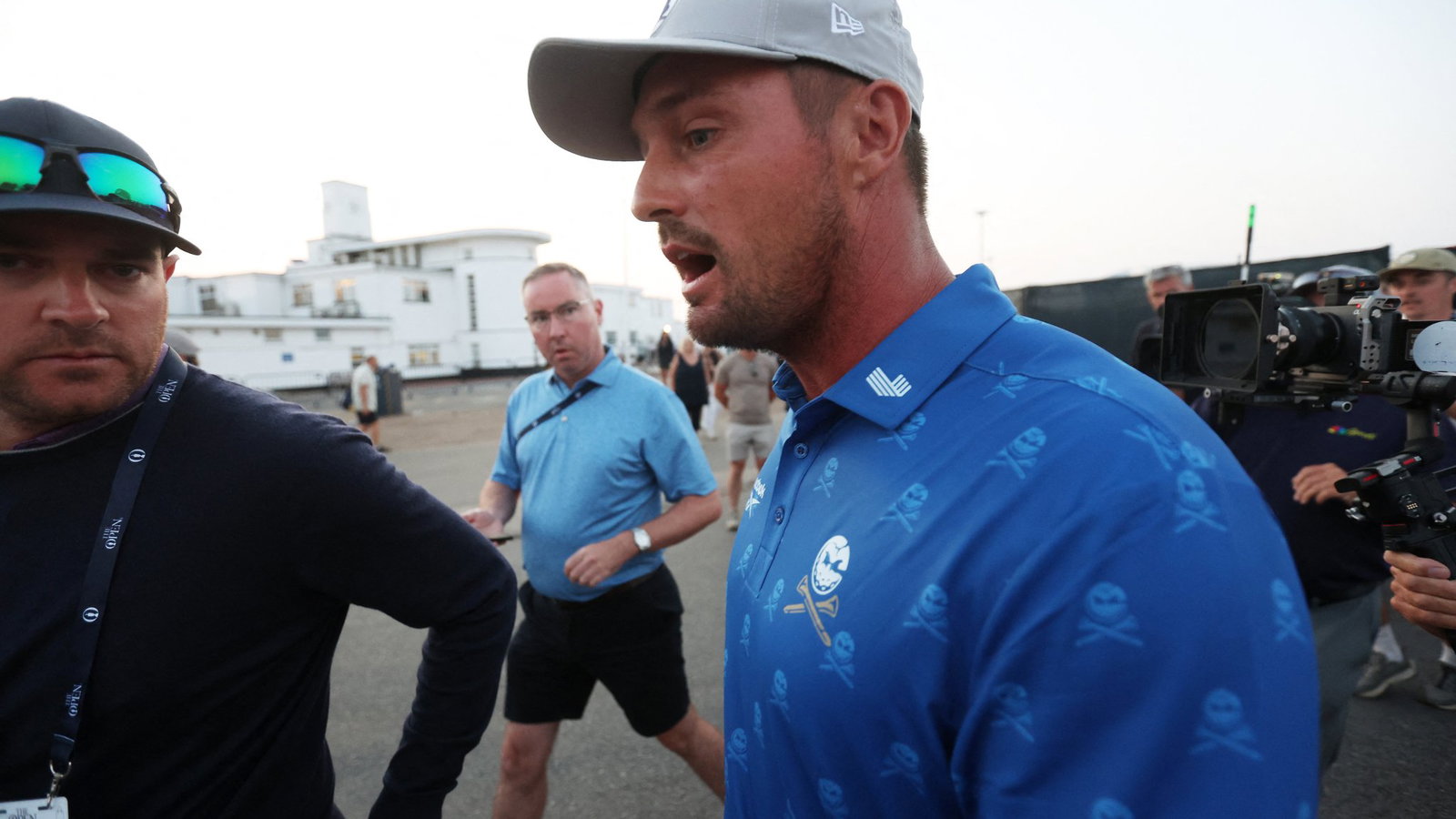 DeChambeau headed to the range after the decision