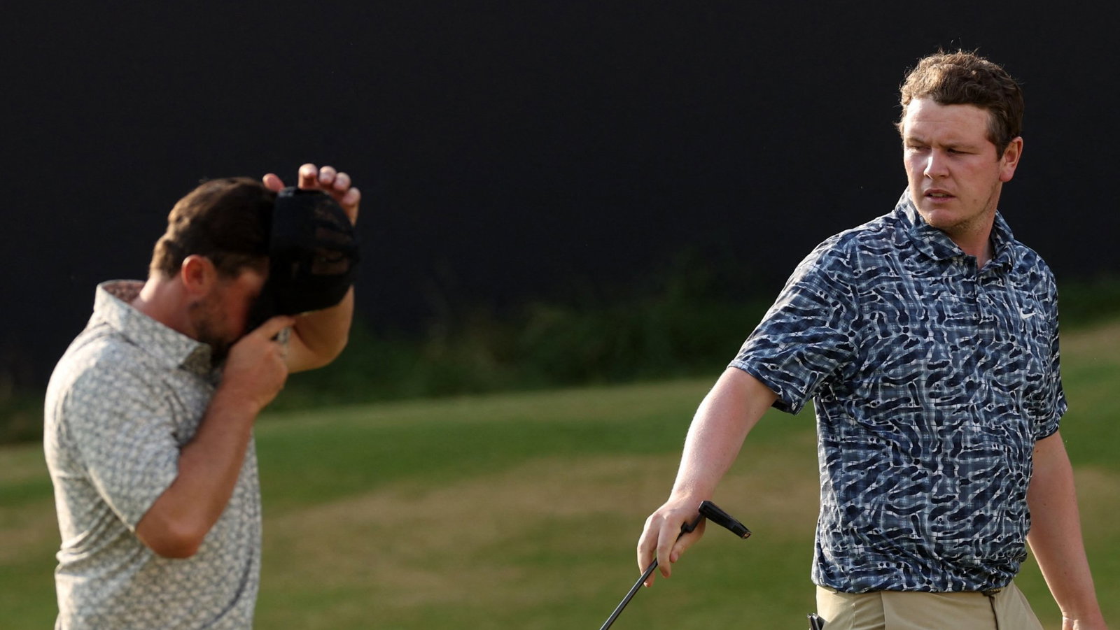 Alex Fitzpatrick and Robert MacIntyre during The Open