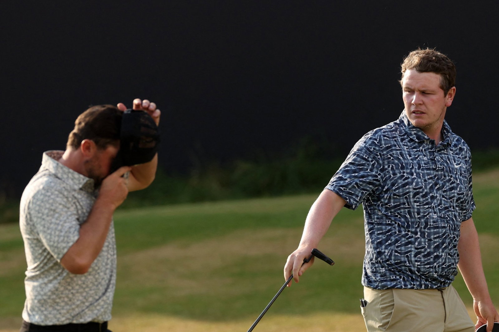 Alex Fitzpatrick and Robert MacIntyre during The Open